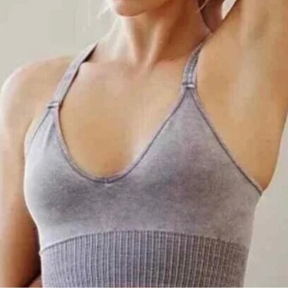 FP Movement by Free People Tops - NWT Free People FP Movement Good Karma Faded Grape Crop Tank Top